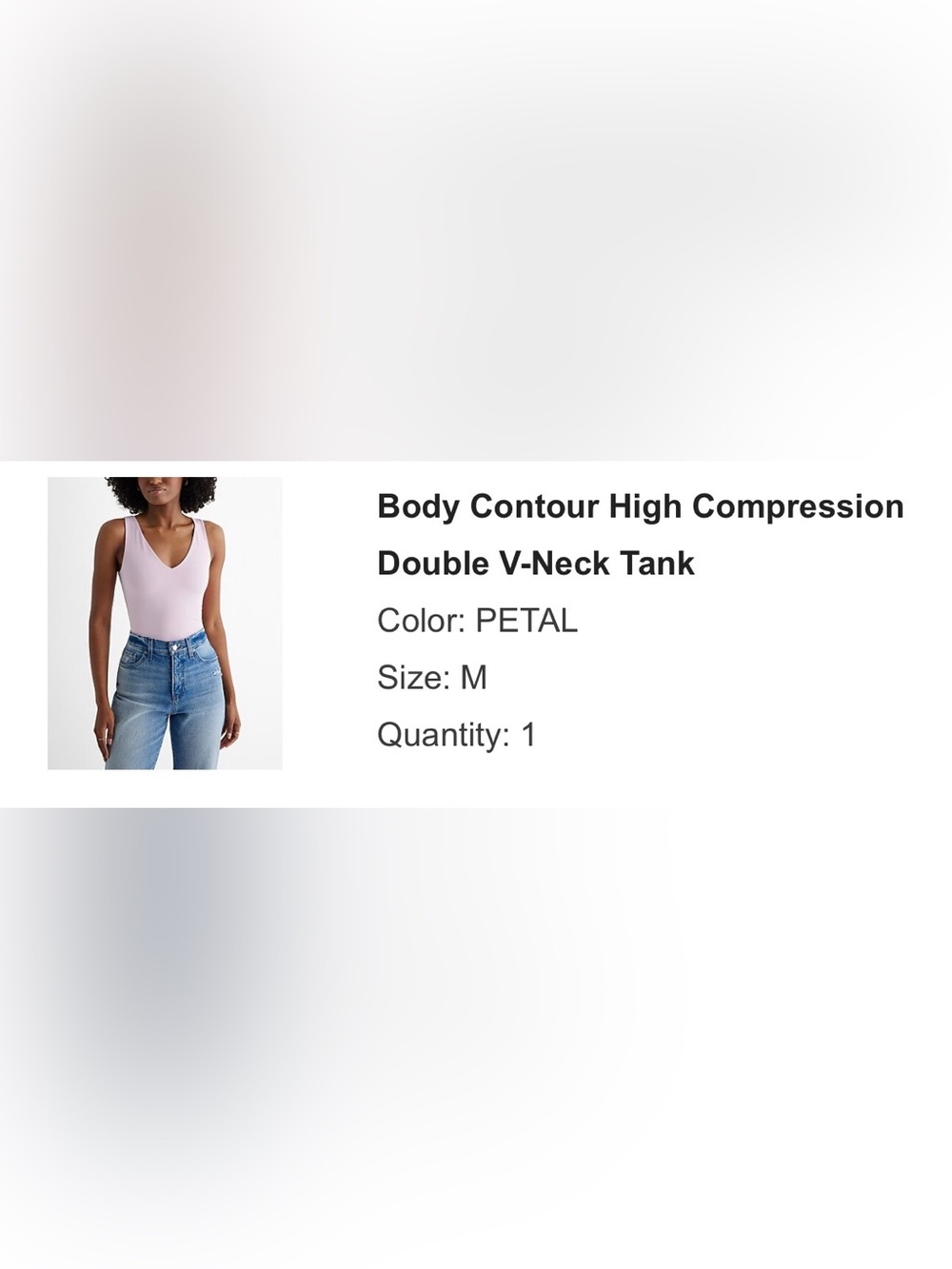 Body Contour High Compression Double V-Neck - size medium